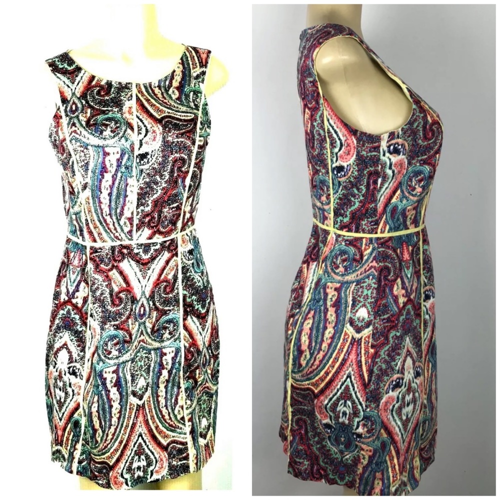 Robbie Bee Dress sz 6 Sleeveless Paisley